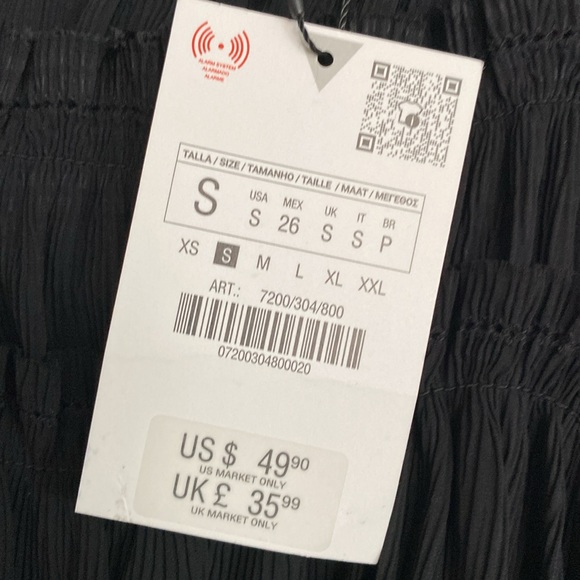 Zara Little Bow Textured Black Slip Dress Corset Camisole Burlesque Paris NWT S - Picture 11 of 16